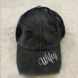 Distressed Wifey Hat Baseball Cap New